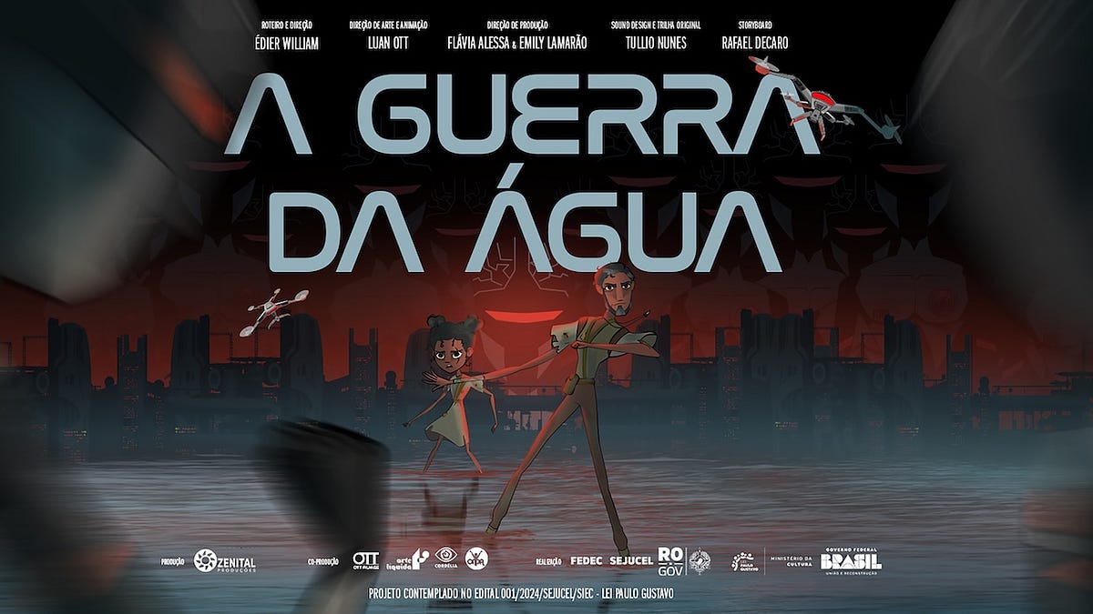 A Guerra da Água: Animação rondoniense projeta futuro distópico na Amazônia