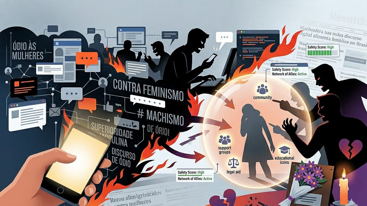 Machosfera nas redes: discurso digital alimenta feminicídios no Brasil