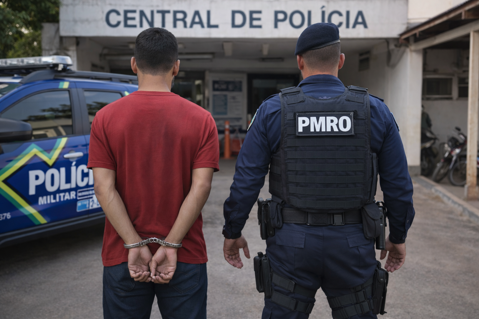 Homem com condenação de 13 anos é preso pela Polícia Militar em Urupá (RO)