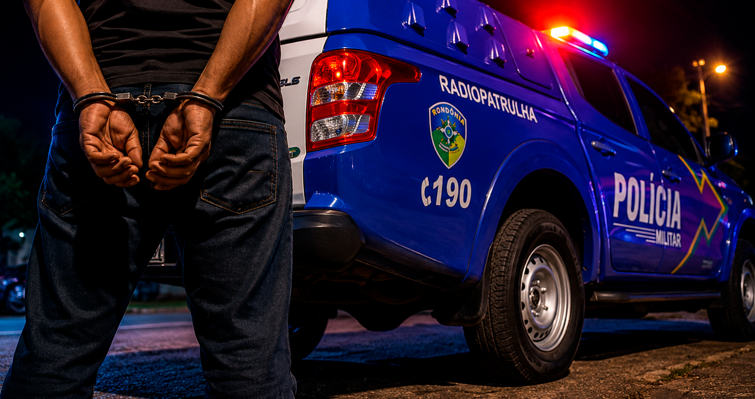 VIOLÊNCIA DOMÉSTICA – HOMEM É PRESO PELA PM APÓS AMEAÇAR COMPANHEIRA E ENTEADA