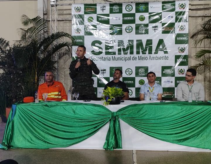 Pelotão Ambiental participa da abertura da Semana do Meio Ambiente promovida pela SEMMA em Vilhena