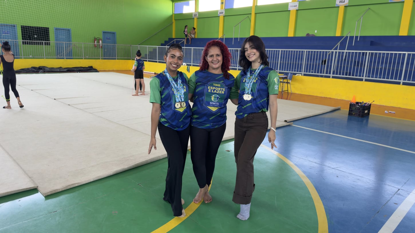 Representantes de Porto Velho brilham em competição nacional de ginástica rítmica