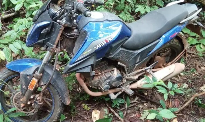 Ação rápida da Polícia Militar recupera motocicleta adulterada na zona rural de Porto Velho