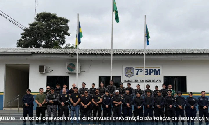 ARIQUEMES – CURSO DE OPERADOR TASER X2 FORTALECE CAPACITAÇÃO DAS FORÇAS DE SEGURANÇA NO VALE DO JAMARI.