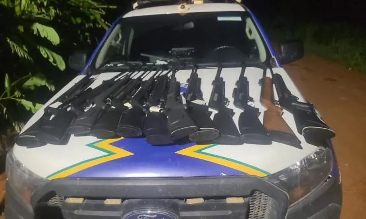 FURTO DURANTE A MADRUGADA TERMINA COM PRISÃO E RECUPERAÇÃO DE ARMAS NA ÁREA CENTRAL DE PORTO VELHO