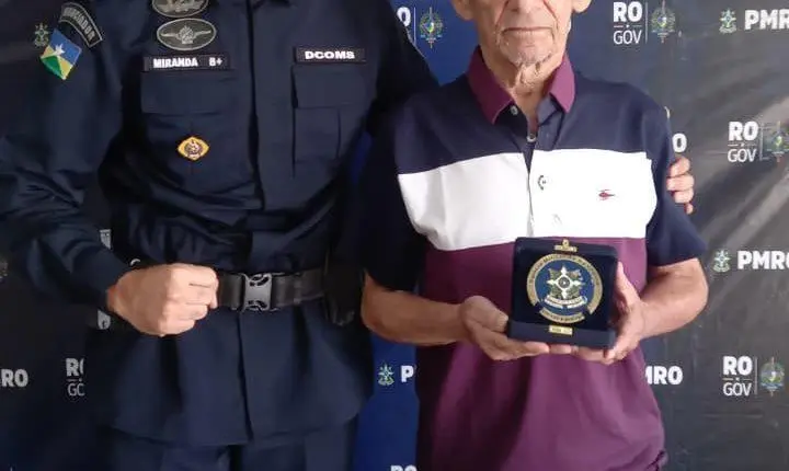 Praça mais antiga da PMRO recebe Moeda Veteranis Honoren